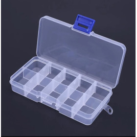 Modular plastic box, 130x65mm, transparent