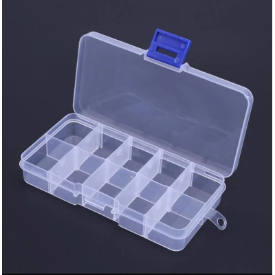Modular plastic box, 130x65mm, transparent