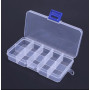 Modular plastic box, 130x65mm, transparent