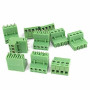 PCB connector set, terminal, with screw, 2 pins, 5.08-2P, 90