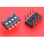 DIP Switch, DP-4P, 2.54mm, black