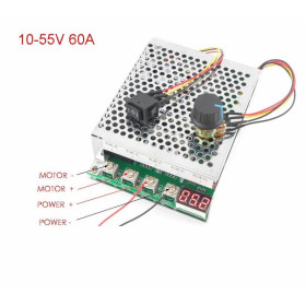 DC 10-55V 60A 3000W motor controller with display