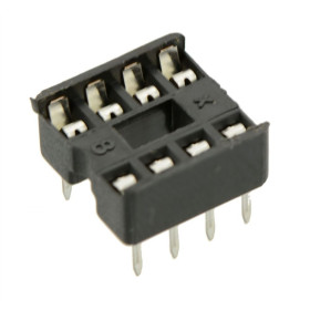 DIP socket, 8 pins