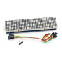 LED mátrix modul, 4x, MAX7219, kék