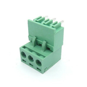 PCB connector set, terminal, with screw, 3 pins, 5.08-3P, 90