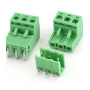 Set di connettori PCB, terminale, con vite, 3 pin, 5.08-3P, 90
