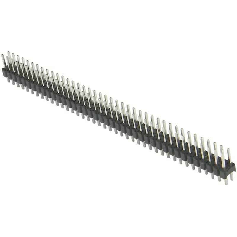 Male pin bar 80 pins 2x40 2.54mm straight