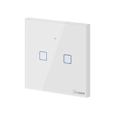 SONOFF T2 érintőkapcsoló, 2 csatorna
