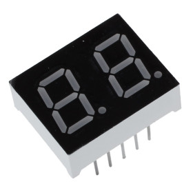 LED digital display 0.56" 2 digits, 7 segments, Red