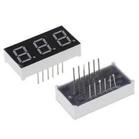 LED digitális kijelző 0,56" 3 számjegyű, 7 szegmenses, piros