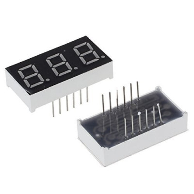 Display digitale LED 0,56" 3 cifre, 7 segmenti, Rosso
