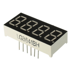LED digital display 0.56" 4 digits, 7 segments, Red