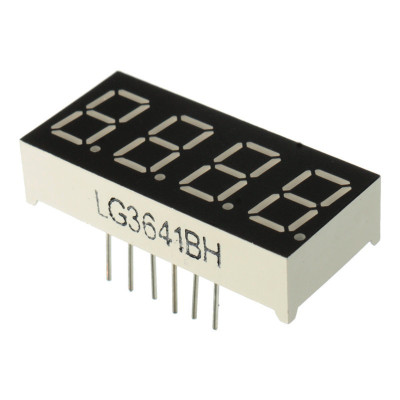 LED-Digitalanzeige 0,56 Zoll, 4 Ziffern, 7 Segmente, Rot