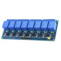 8-channel relay module, with optocoupler, low level, 12V