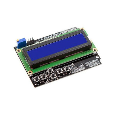 LCD1602 module, shield, with buttons, blue