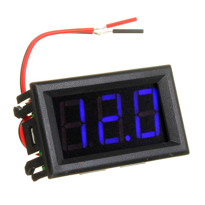 Voltmetru digital panou 4-30V DC afisaj albastru