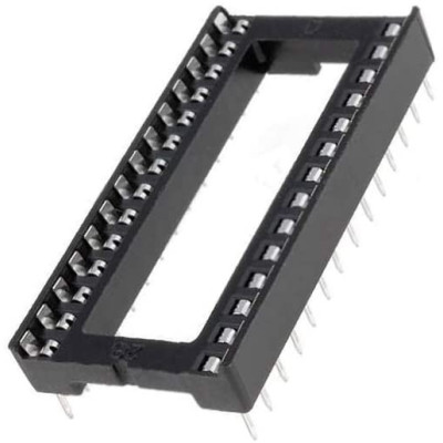 Wide DIP socket, 28 pins, 15.24mm, DS1009