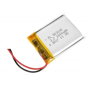 Lithium battery, 3.7V, 1000mAh