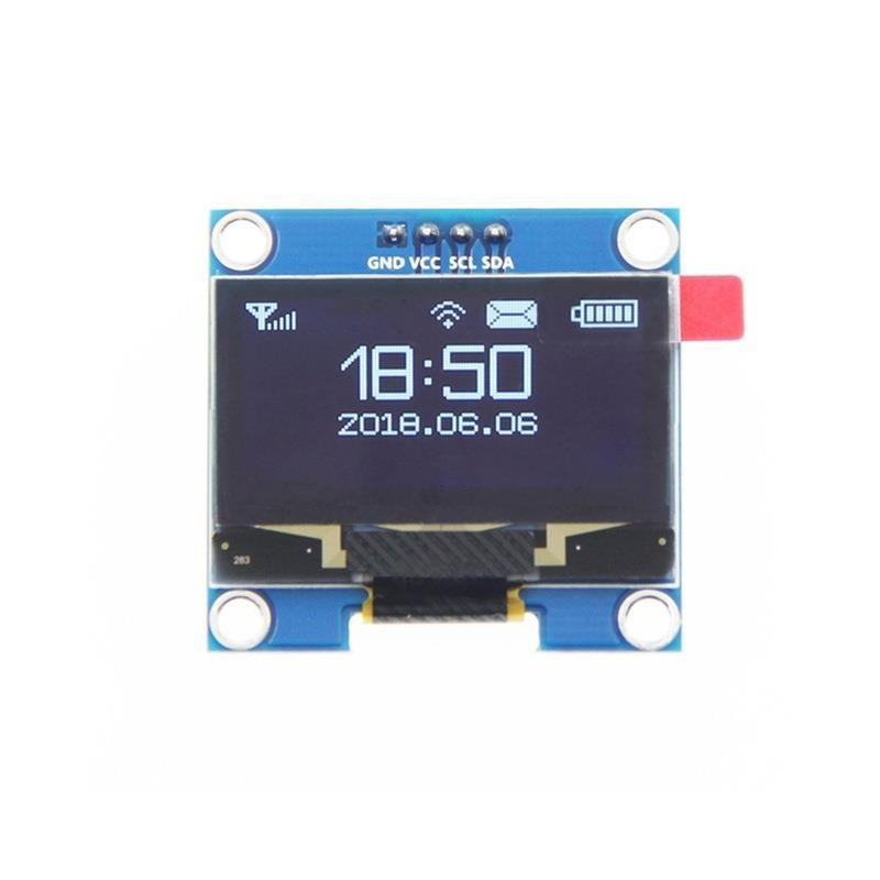 OLED-displaymodule 1,3 Inch – 128x64 Pixels, Wit, I2C, 3,3V/5V, Ideaal Voor DIY-projecten En Slimme Apparaten