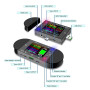 Multitester UD24, farbig, 2,4", Bluetooth, 5-32V, 0-5A, 12