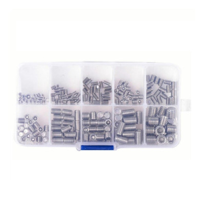 Set of headless screws, Allen Head, stainless steel, 200