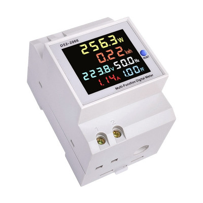 AC-Schienenmonitor, 6 in 1, Farbe, D52-2066, 40–300 VAC, 0–100 A