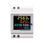 AC rail monitor, 6 in 1, color, D52-2066, 40-300VAC, 0-100A