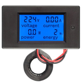 Monitor AC da pannello con CT, 4 in 1, 260 V CA, 100 A, PZEM-061