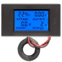 Panel AC monitor CT-vel, 4 az 1-ben, 260VAC, 100A, PZEM-061