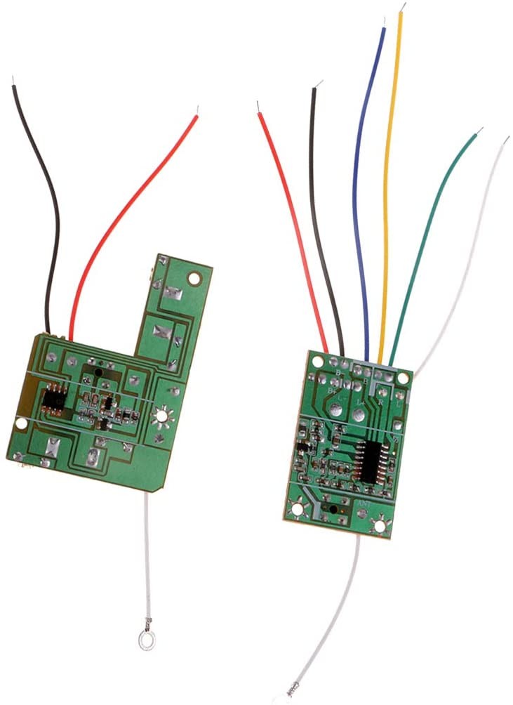 4CH 40MHz radio control module receiver+transmitter, 2 motors