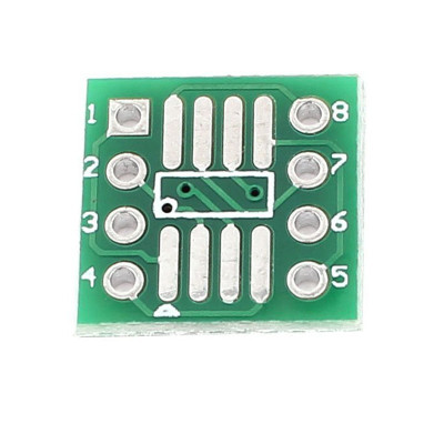 SMD-DIP átalakító, 8 tűs, SOP8