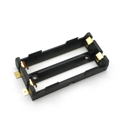 2 x 18650 battery holder, SMD, SMT, bronze pins