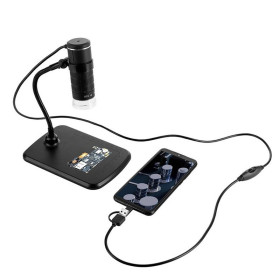 Digitális mikroszkóp, 1000x fókusz, USB telefon és PC csatlakozás, LED