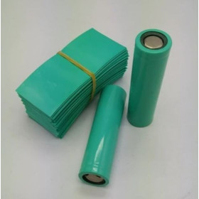 Schrumpfbarer PVC-Schlauch, 18650-Batterien, Grün