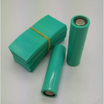Shrinkable PVC tube, 18650 batteries, Green