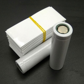PVC-Schrumpfschlauch, 18650 Batterien, weiß