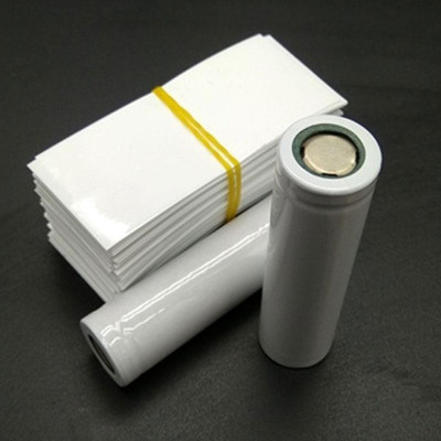 PVC Heat Shrink Tube, 18650 Batteries, White