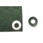 18650 Batteriepol-Isolierring, selbstklebend, grün