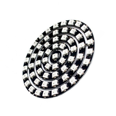 Címezhető gyűrűs modul, RGB, WS2812, LED 5050, meghajtóval