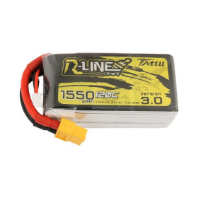 TATTU R-LINE LiPo battery, 4S1P, 4S, 1550mAh, 120C, Version