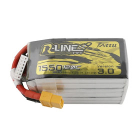 LiPo-Akku TATTU R-LINE, 6S1P, 6S, 1550mAh, 120C, Version