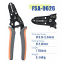 Abisolierzange, FSA-0626, 0,5–6 mm2, AWG 22–10, max. 2,6 mm