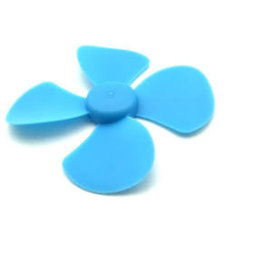 Propeller 80mm, 4 blades, ABS, for model ships