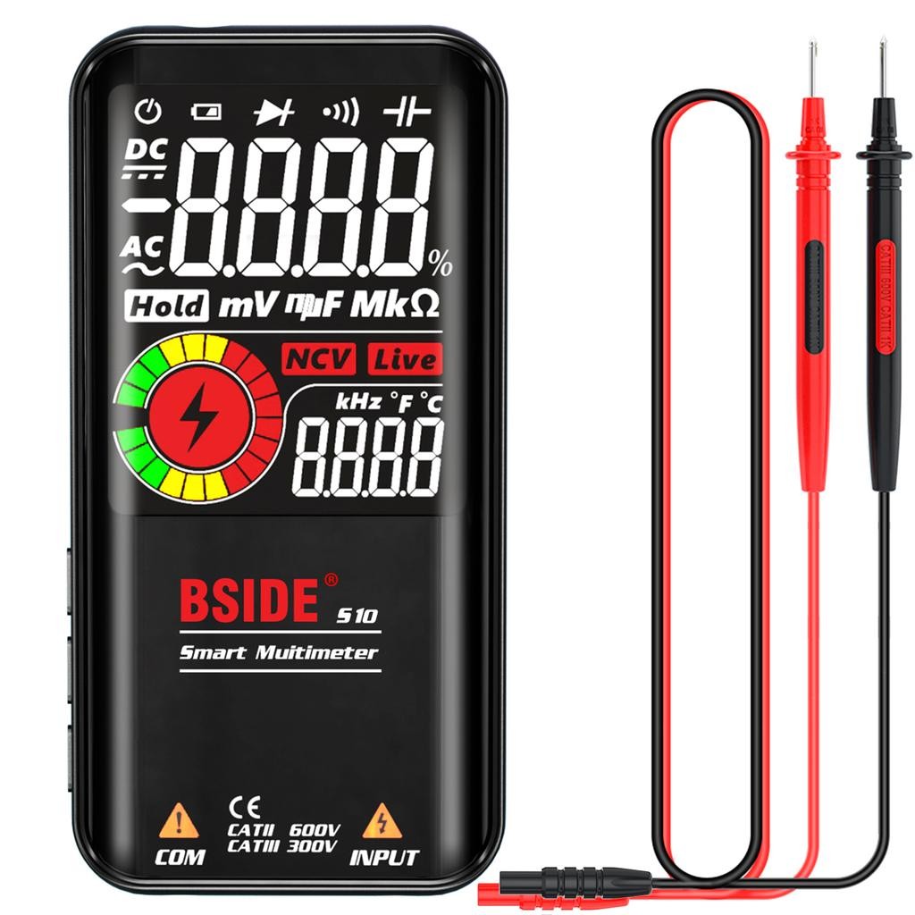 Digital multimeter BSIDE S10 compact True RMS NCV color display