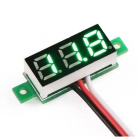 Voltmetro digitale, 0,28'', 0-100 V CC, 3 fili, verde
