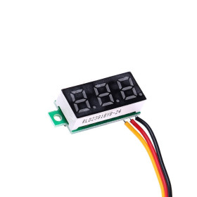 Voltmetru digital 0.28 inch 0-100VDC 3 fire albastru