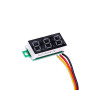 Voltmetru digital 0.28 inch 0-100VDC 3 fire albastru