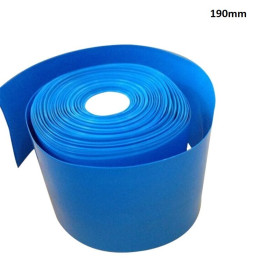 Heat-shrinkable PVC tube, 190mm, 1 meter, Blue