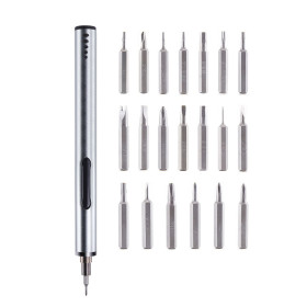 Electric screwdriver set, 4mm bit, Li-Ion, 20 accessories, BST