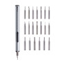 Elektromos csavarhúzó készlet, 4 mm-es bit, Li-ion, 20